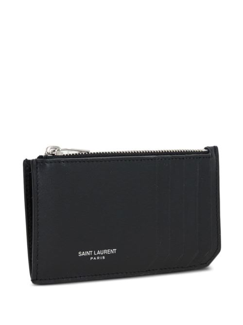 Card holder with logo SAINT LAURENT | 6093620U90N1000